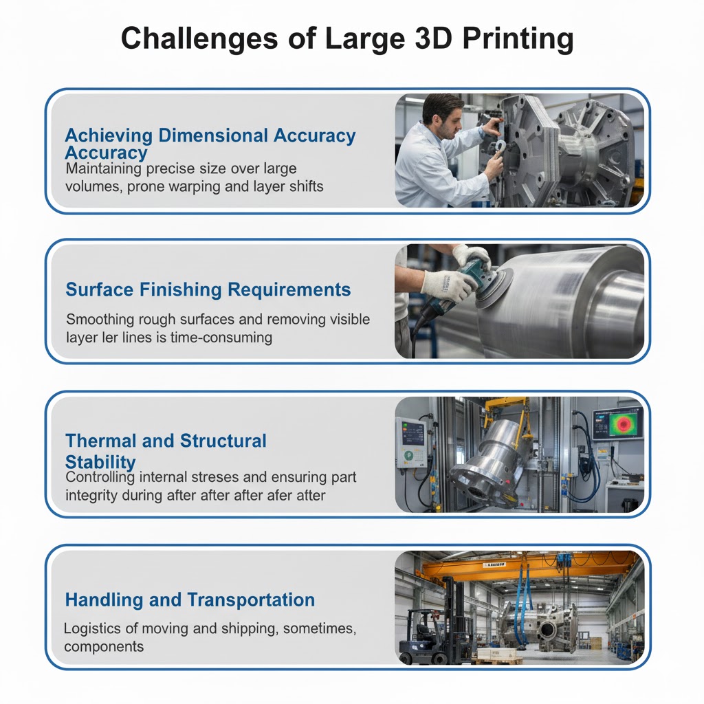 How Do Large 3D Printing Services Transform Prototyping and Production? Challenges of Large 3D Printing