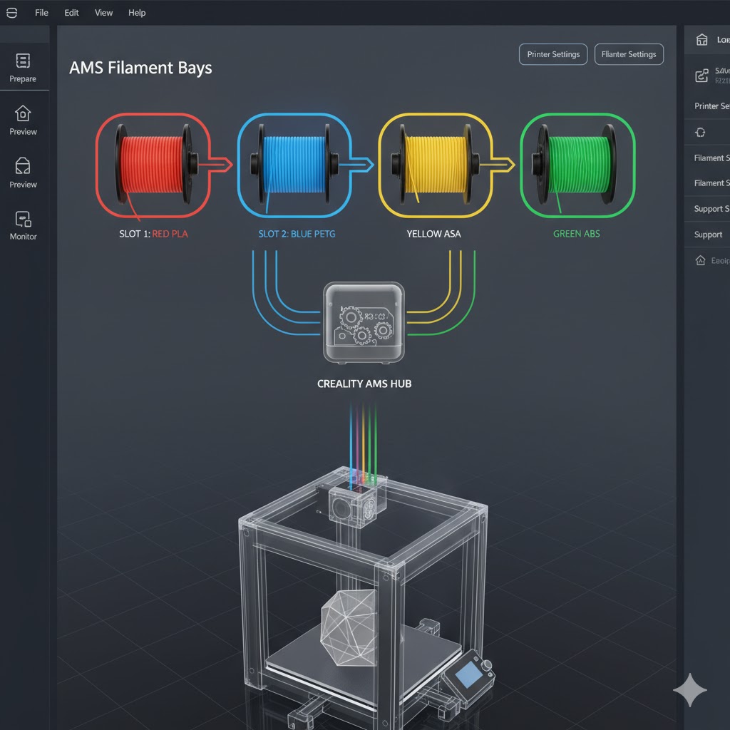 Why Should Advanced Manufacturers Adopt AMS 3D Printing Systems Now Filament Spool Bays