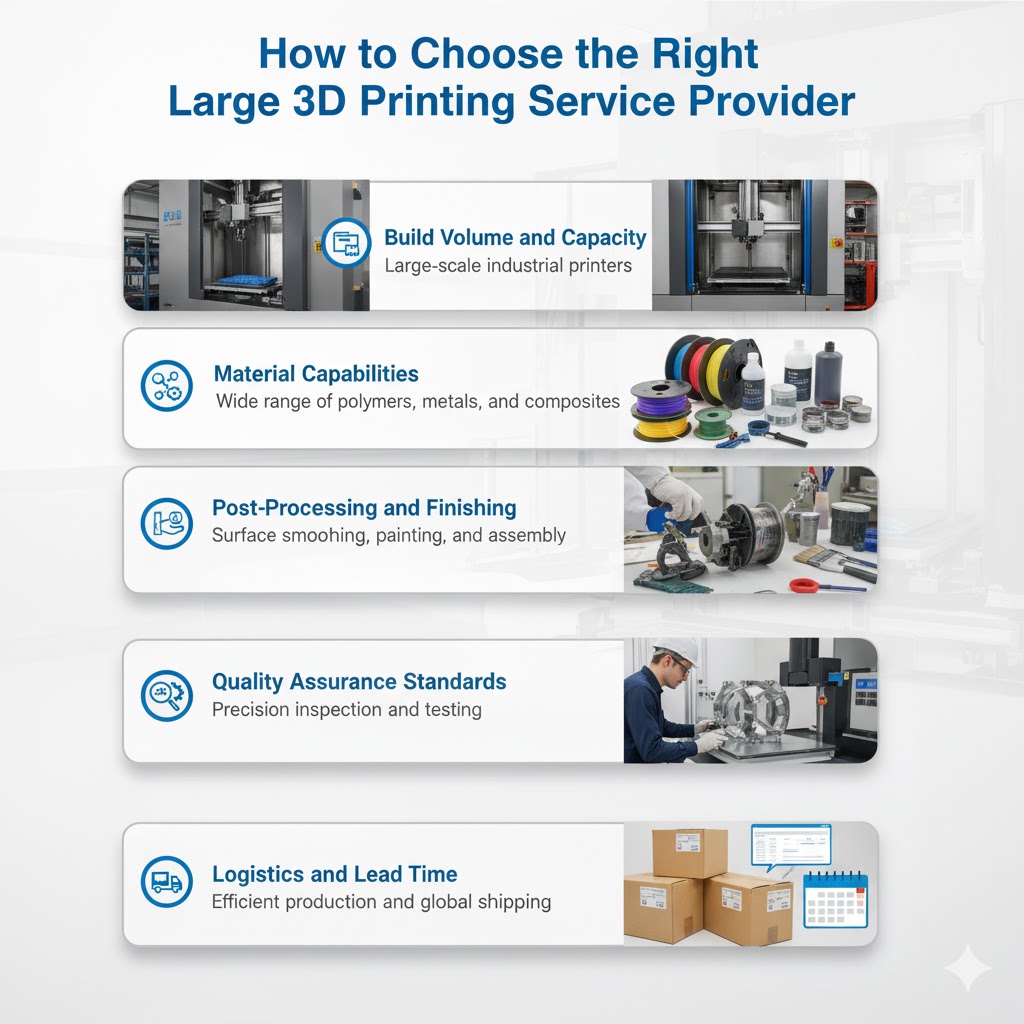 How Do Large 3D Printing Services Transform Prototyping and Production? How to Choose the Right Large 3D Printing Service Provider