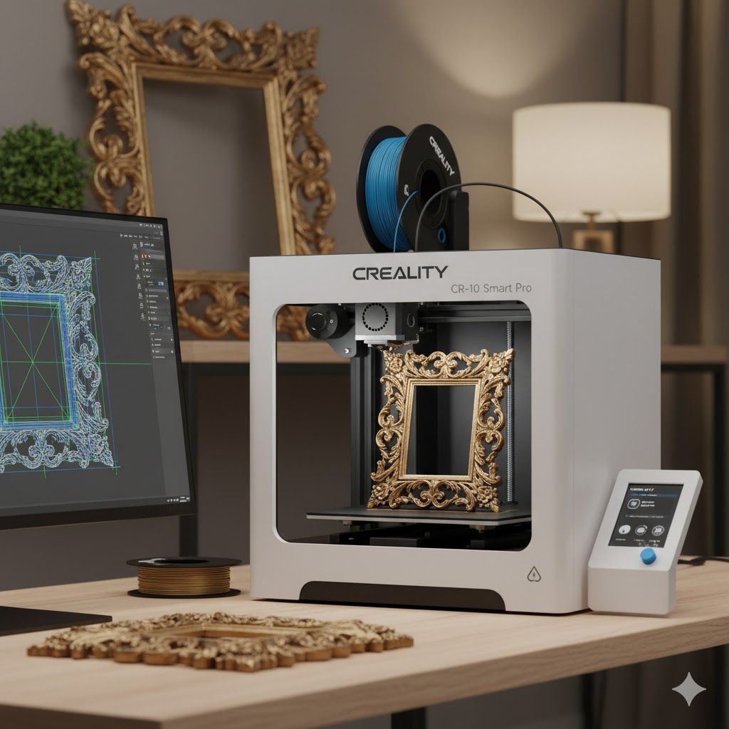 Best And Easy 3D Printing Ideas for Beginners in 2025 Printing Ideas for Baroque Picture Frame through creality slicer