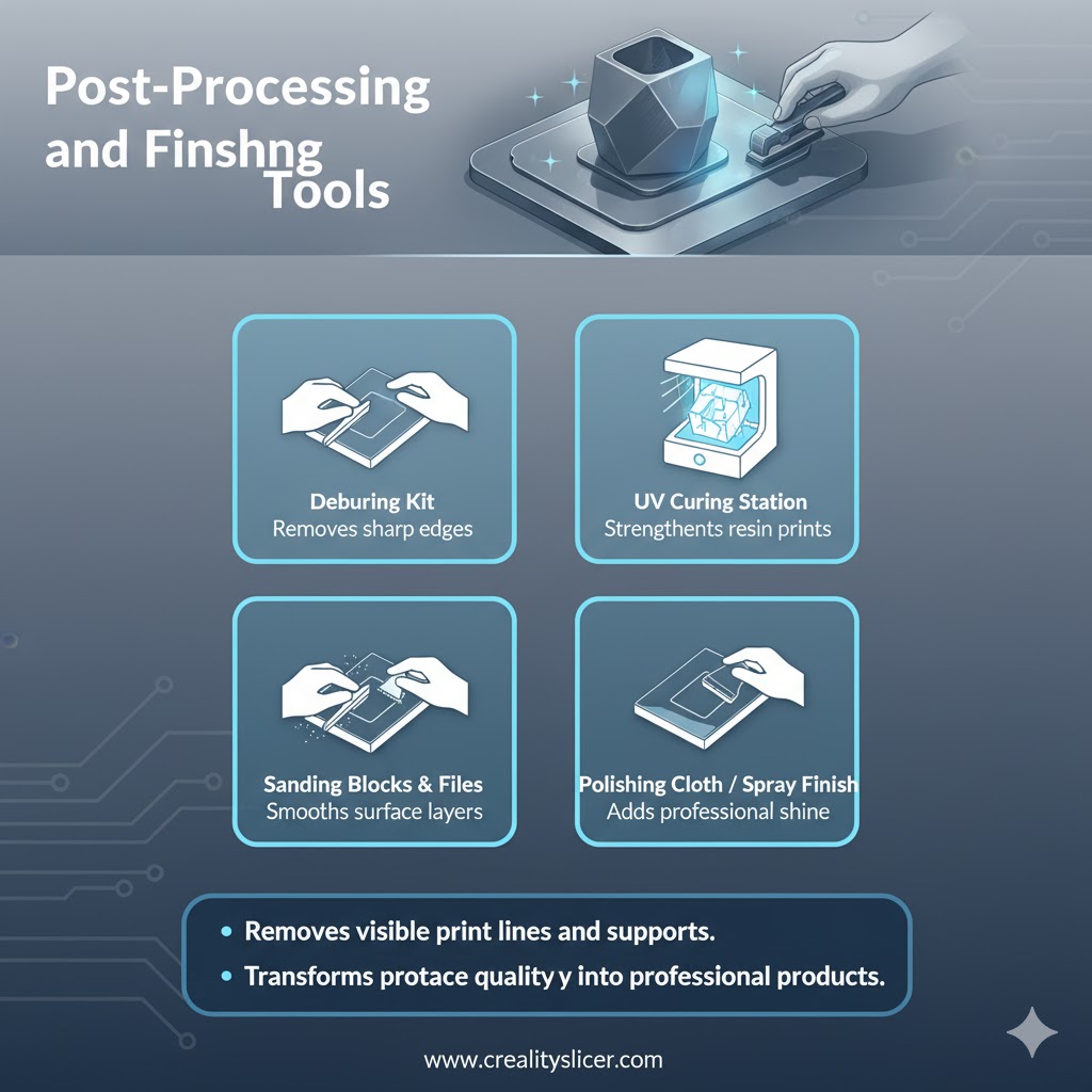 Which 3D Printing Accessories Should Beginners and Professionals Invest In? Post-Processing and Finishing Tools
